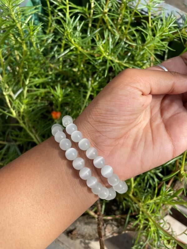 selenite crystal bracelet