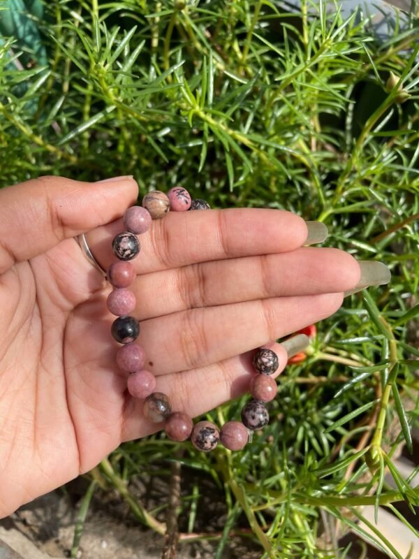 Best Quality pink rhodonite bracelet - Image 3