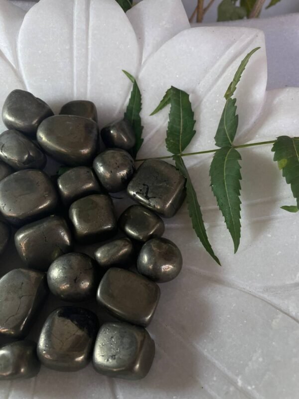 AAA Quality pyrite tumbled stone handmade - Image 4
