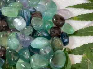 purple fluorite tumbled