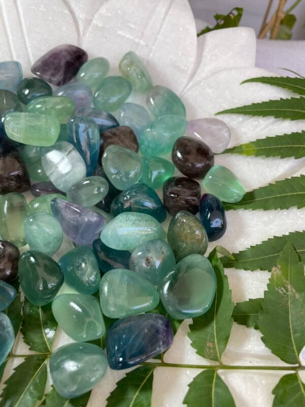 purple fluorite tumbled