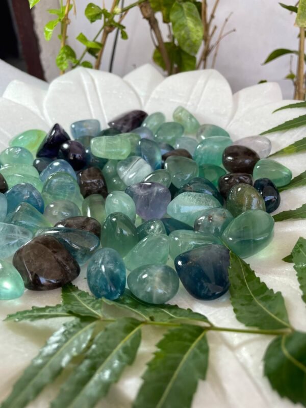 purple fluorite tumbled