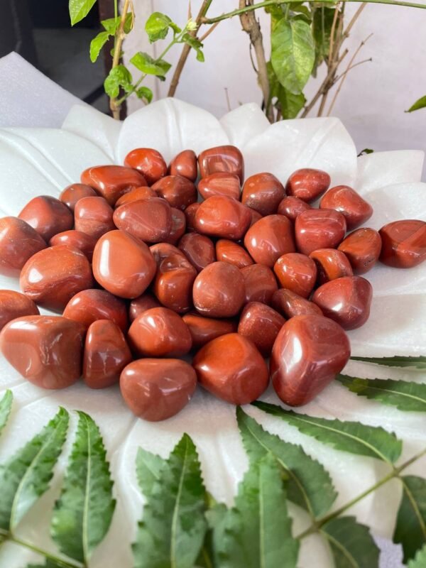 Best Quality red jasper tumbled stone - Image 4