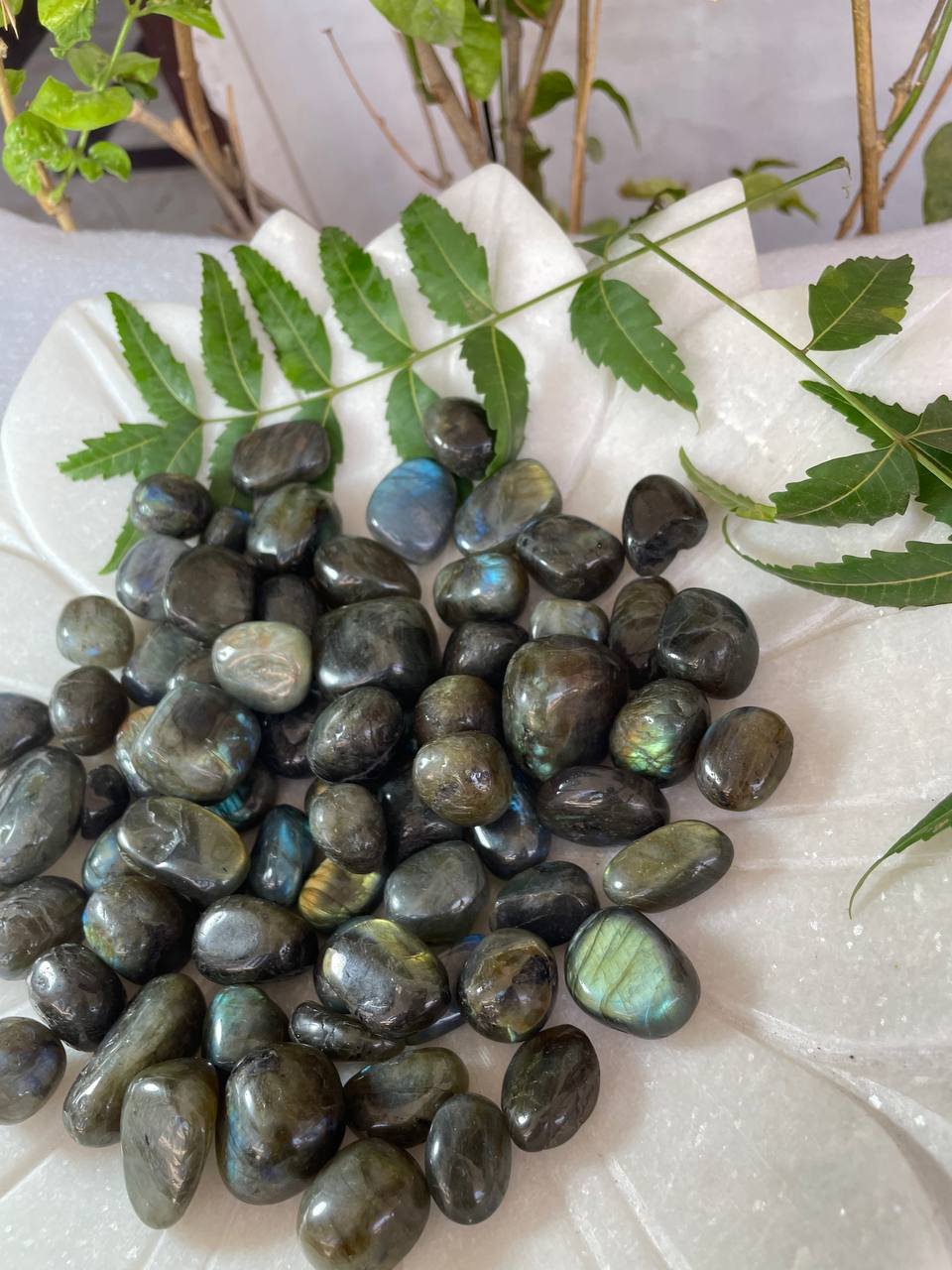 labradorite crystal tumbled