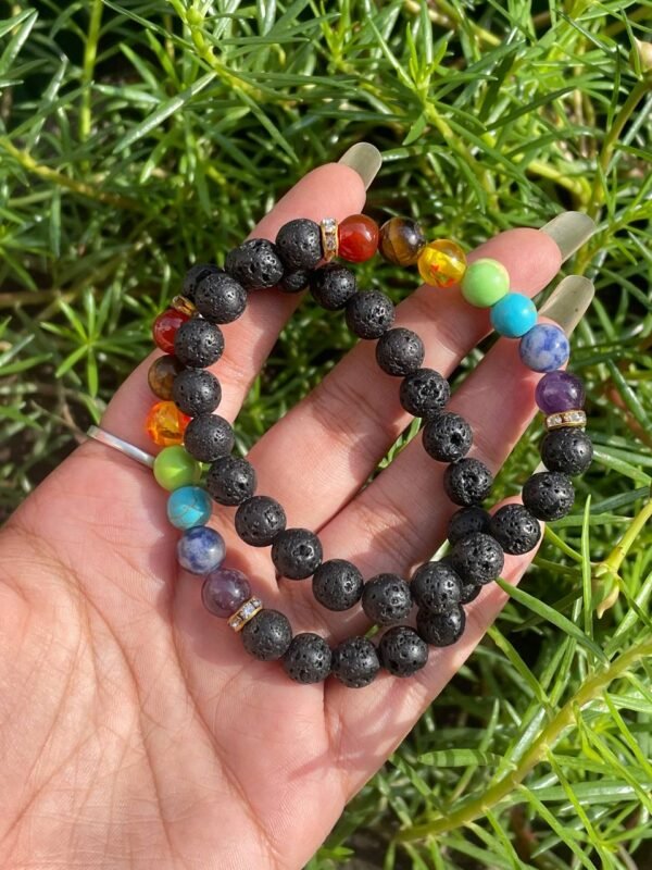 Best Quality lava seven chakra bracelet - Image 7