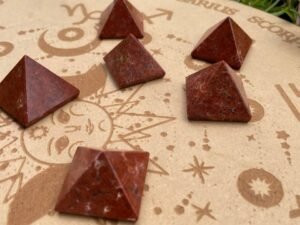 red jasper pyramid