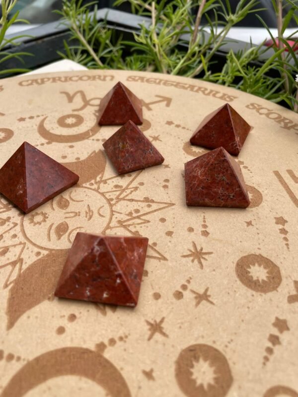 red jasper pyramid