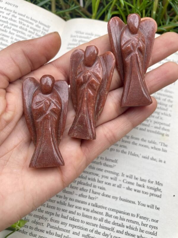 Best Quality red jasper angel - Image 5