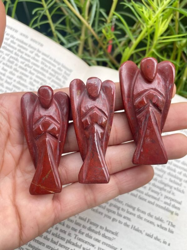 Best Quality red jasper angel - Image 11