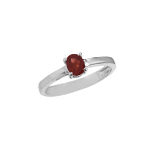 garnet gemstone 925 silver ring