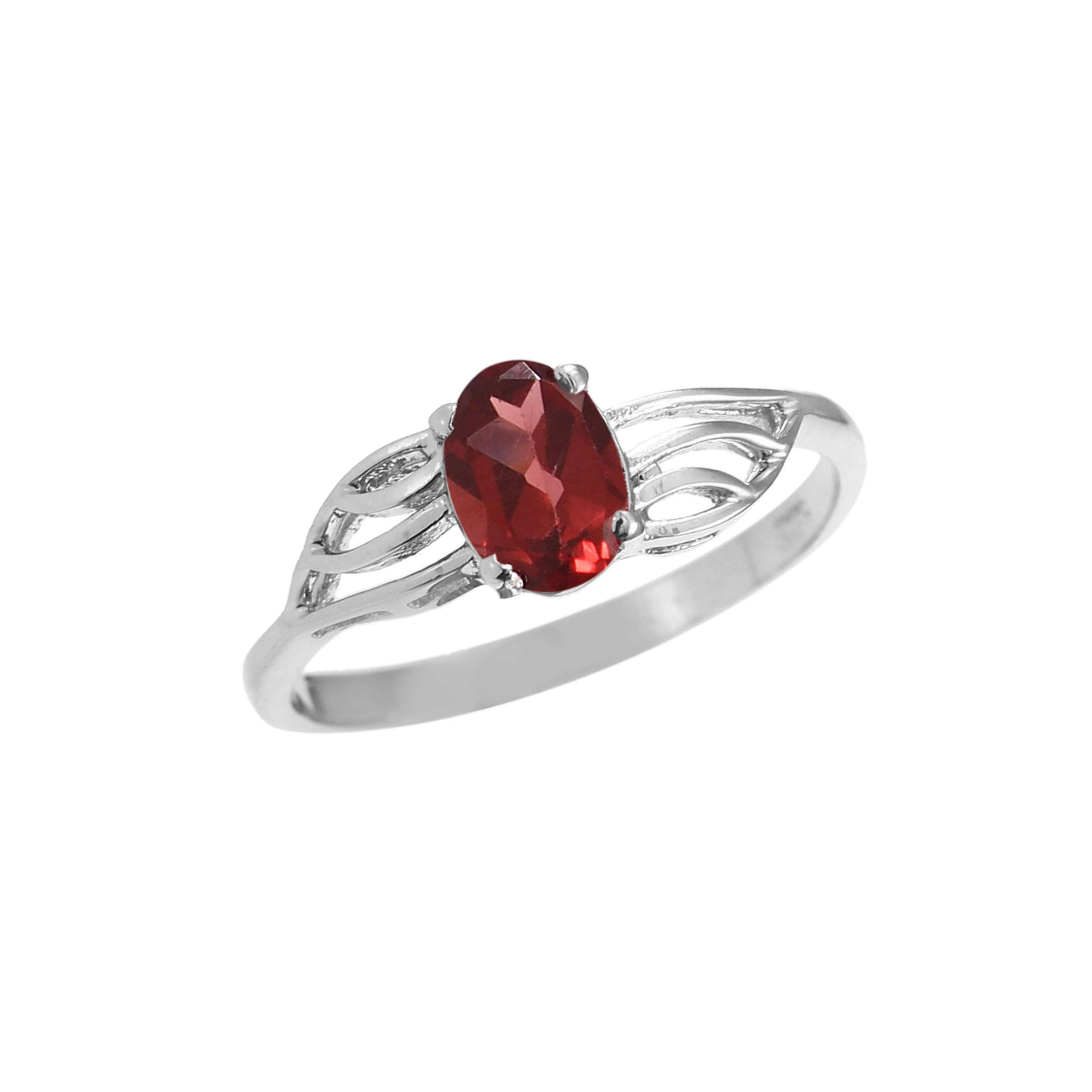 garnet red ring