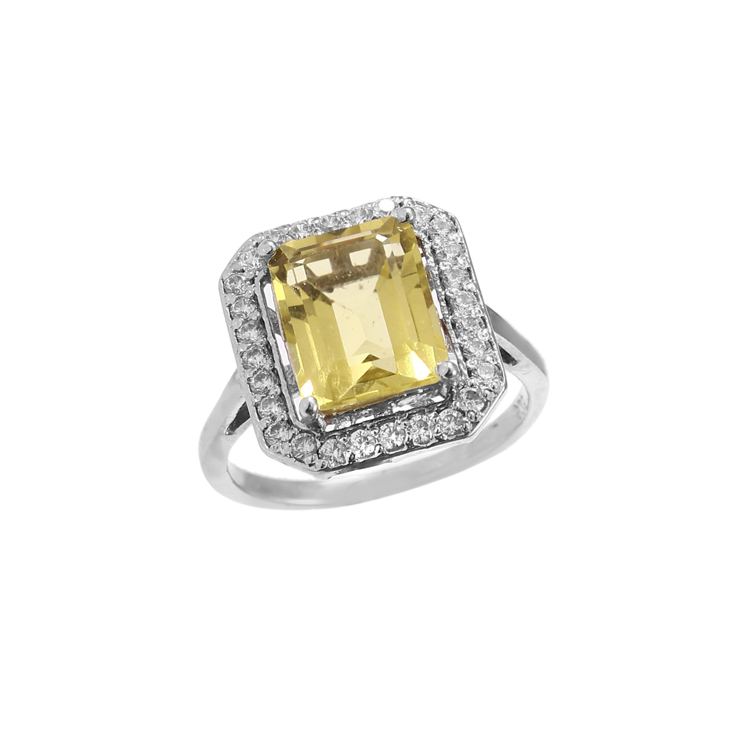 lemon citrine ring