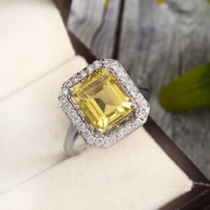 lemon citrine ring