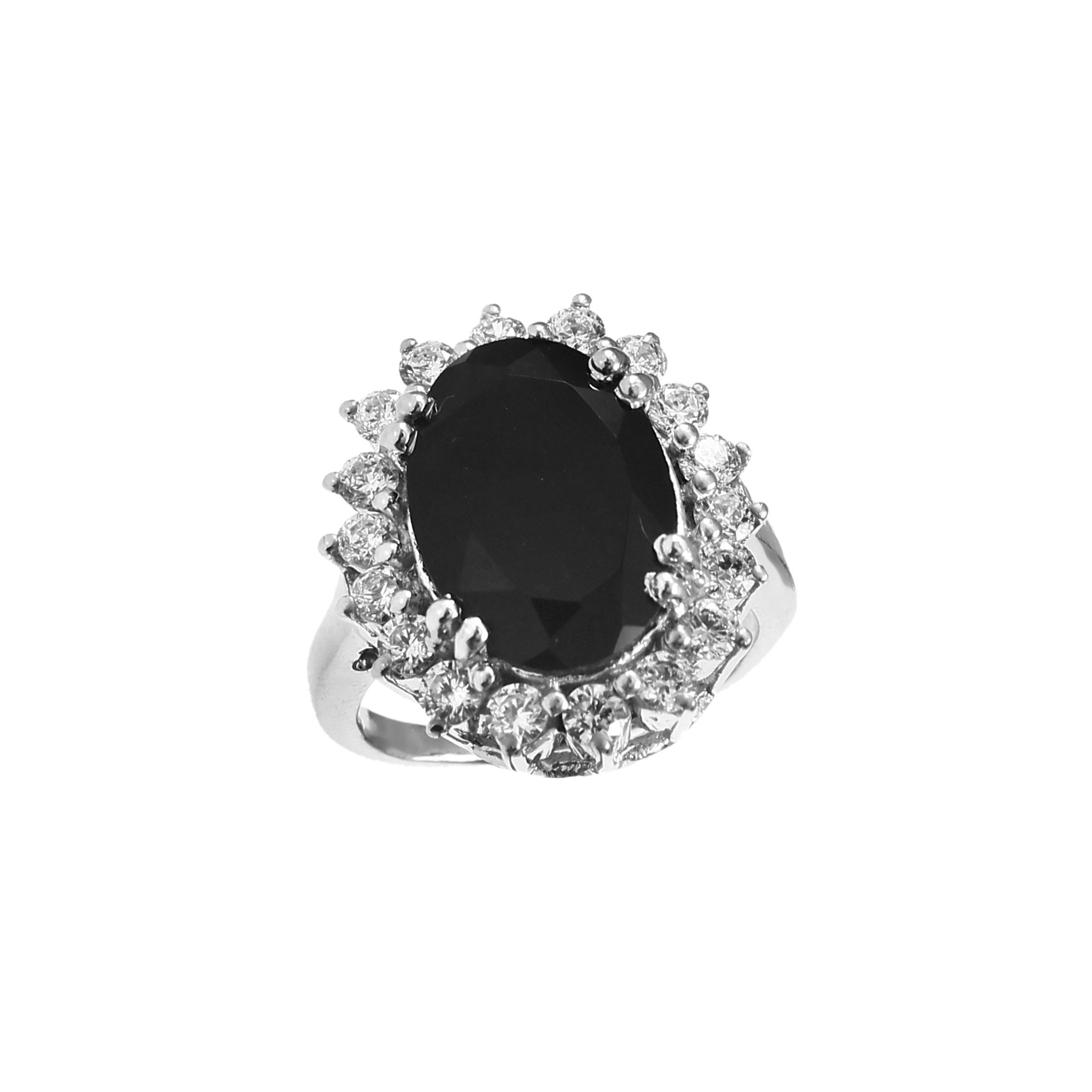 black stone ring