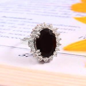 black stone ring