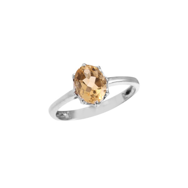 citrine rings in silver